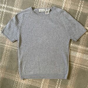VTG White Stag cotton ribbed gray tee M